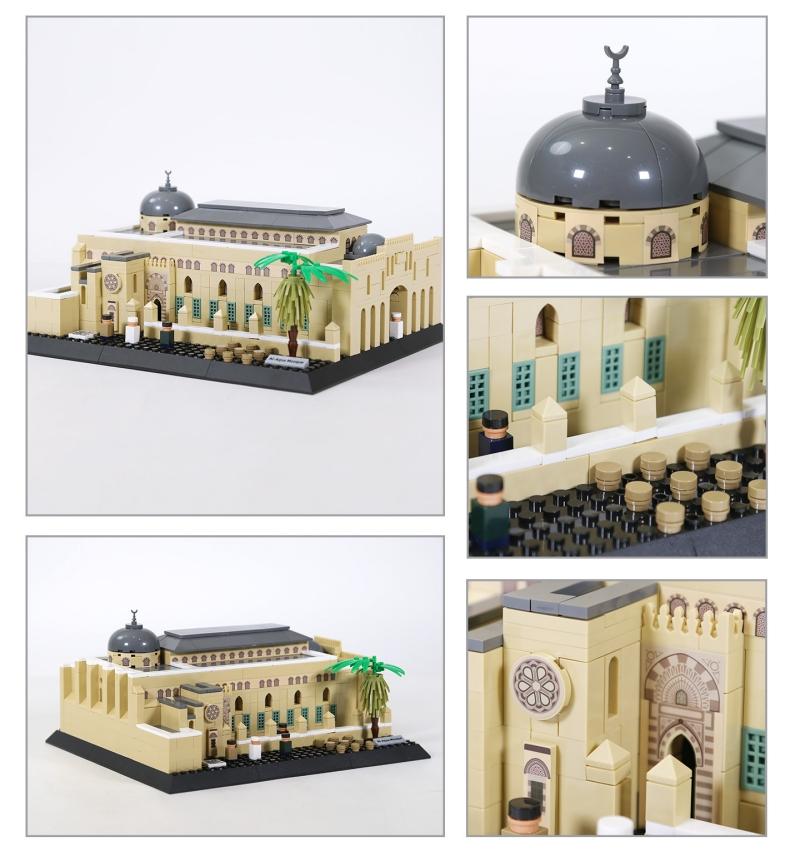 Non-Toxic 768Pcs Al-Aqsa Mosque-Jerusalem Model Building Blocks Small Particle World Famous Architecture Model Small Bricks