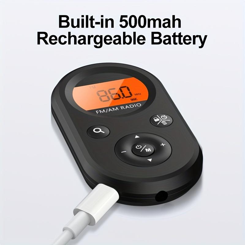 Портативное радио, персональное карманное радио с возможностью подзарядки, хороший радиоэффект, стереонаушники, подсвечиваемый экран, возможность хронометража
