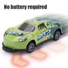 Изысканный металлический железный ударный автомобиль с отскоком и выбросом, детский автомобиль с откатом, детская игрушечная модель автомобиля (6 шт. в упаковке)