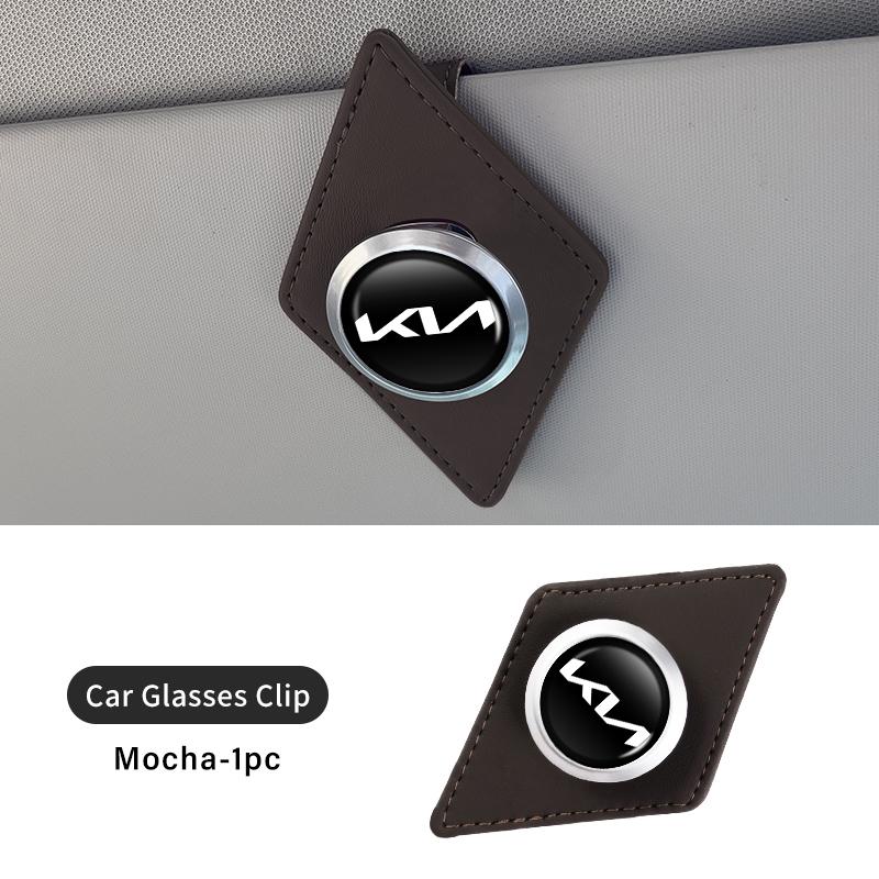 AQH1 For KIA Car Eyeglass Clip Card Ticket Holder Sun Glasses Storage Clip Accessories Rio K5 K2 Sportage Ceed Sorento Picanto