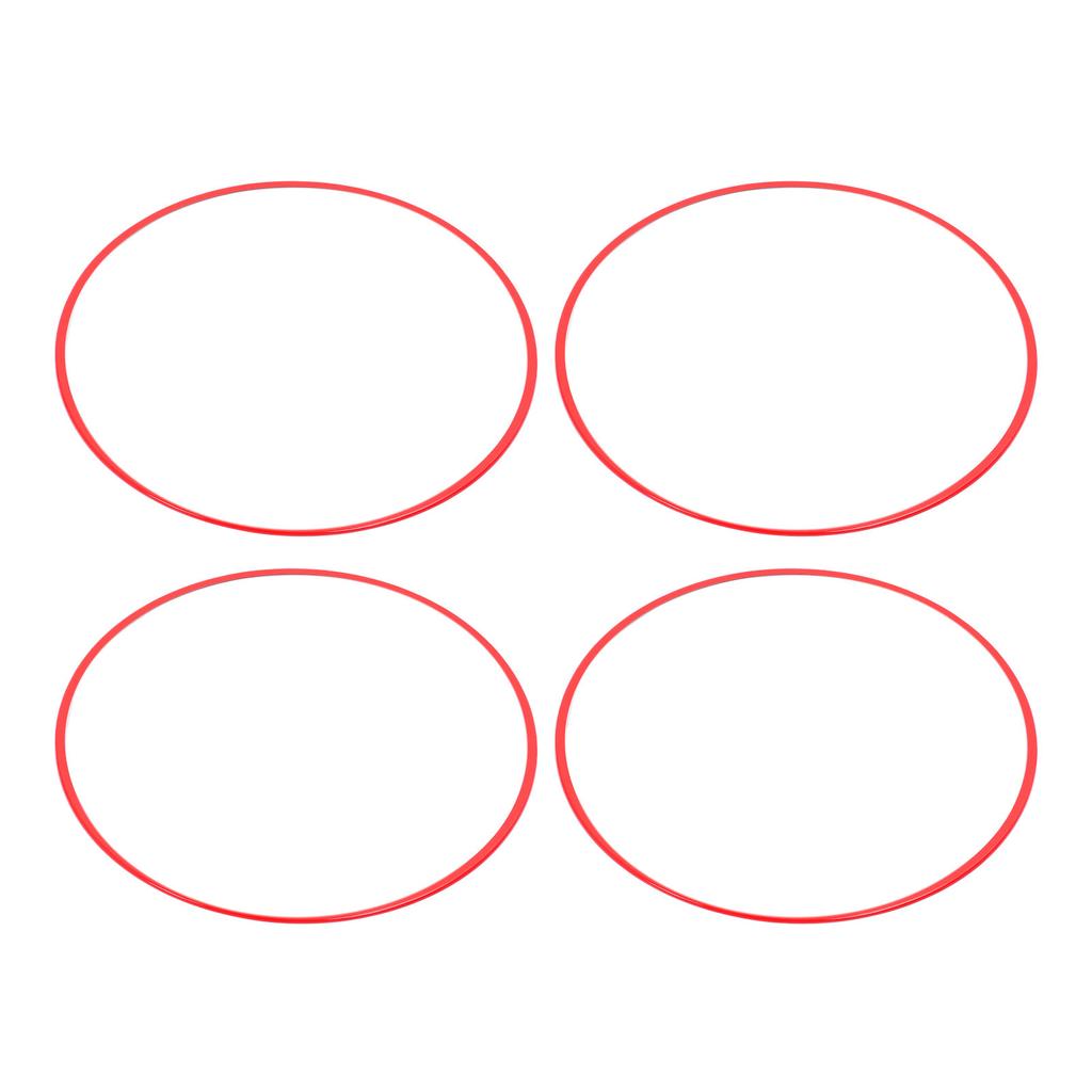 4Pcs Wheel Rim Protector Aluminum Alloy Scratch Resistant Car Rims Protection Decorative Ring for 19 Inch Hub Red