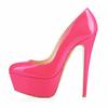 Fashion Women Pumps 14cm Extremely Platform High Heels Sexy Patent Leather Red Black Wedding Party Shoes Stiletto Plus Size 44