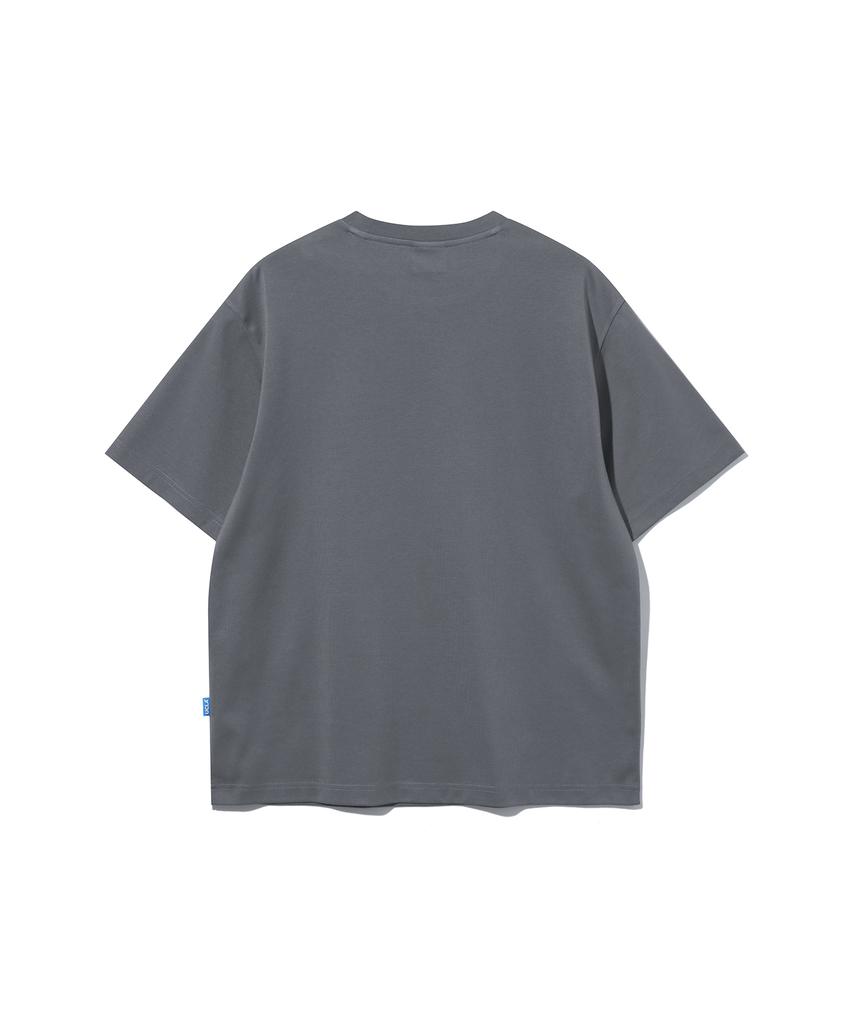 UCLA Unisex Ponte Round Short Sleeve T-Shirt [Dk-Grey](Ubrst82)
