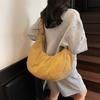 Large Capacity Dumpling Bag Women's New Commuter Shoulder Bag Nylon Butote Bag Pleated Casual Messenger Bag Crescent Bag