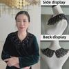 Stylish Pearl Lace Fake Collar Shawl with Versatile Button Fashion
