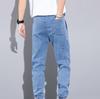 Мужская мода, черные, синие, серые джинсы, уличная одежда, брюки для бега, брюки размера плюс 8XL, повседневная прямая уличная одежда, свободные джинсы с эластичной резинкой на талии