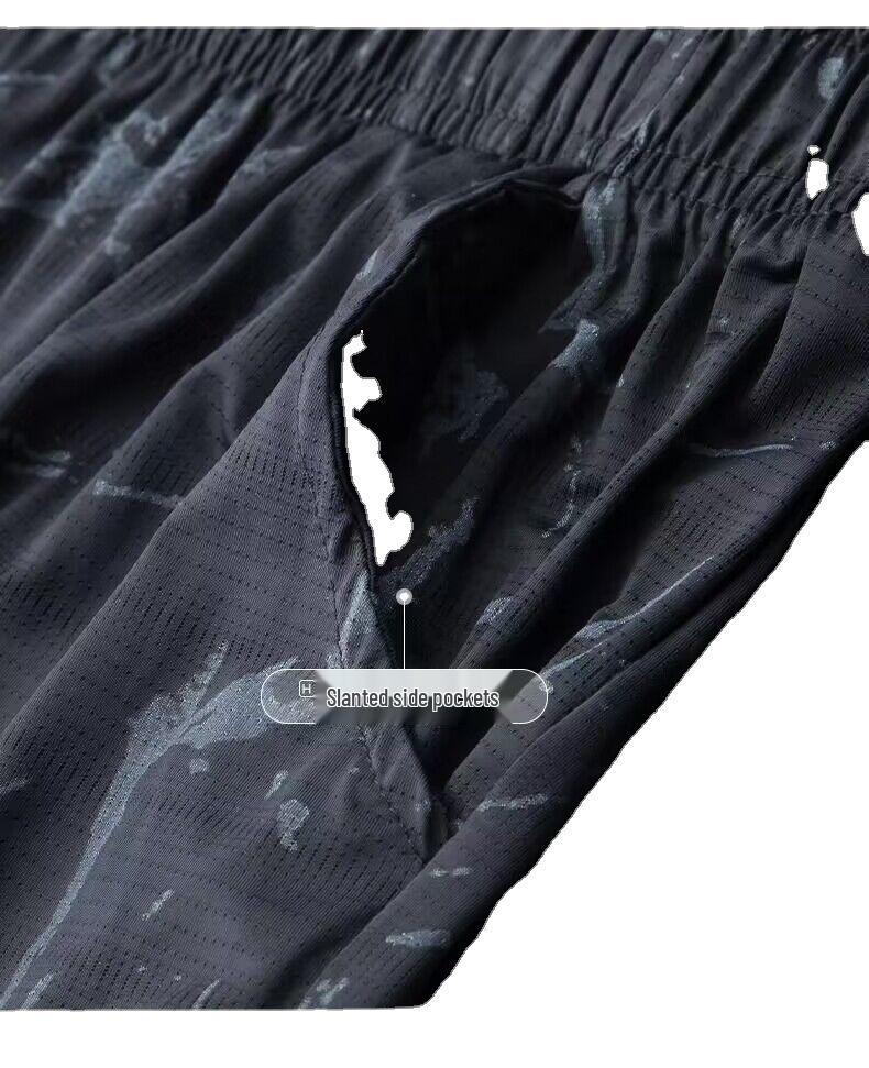 2023 Корейский спортивный костюм в гонконгском стиле для мальчиков: Свободная футболка и простые шорты Five Point