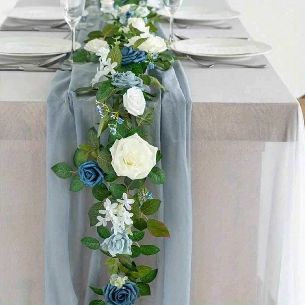 1,85 м Искусственная свадебная арка Цветы Гирлянда из роз Цветочные композиции Настольные центральные украшения Цветочная гирлянда Зеленая гирлянда Фон Настенный декор