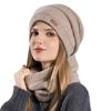 MOWO Knit Neck Warmer for Winter Cold Fluffy Fleece Slimming Knit Winter Soft and Perfect for and Skiing Women's [360-Degree Protection, Lining, Face]