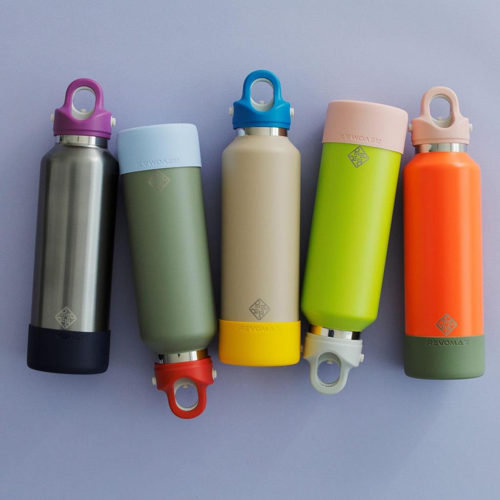 12oz Slim 355ml Stainless Steel Bottle Sold Keeps Hot Drinks Hot for 18 Cold for 36 Vacuum Gift REVOMAX [REVOMAX Official] (Cap Separately),