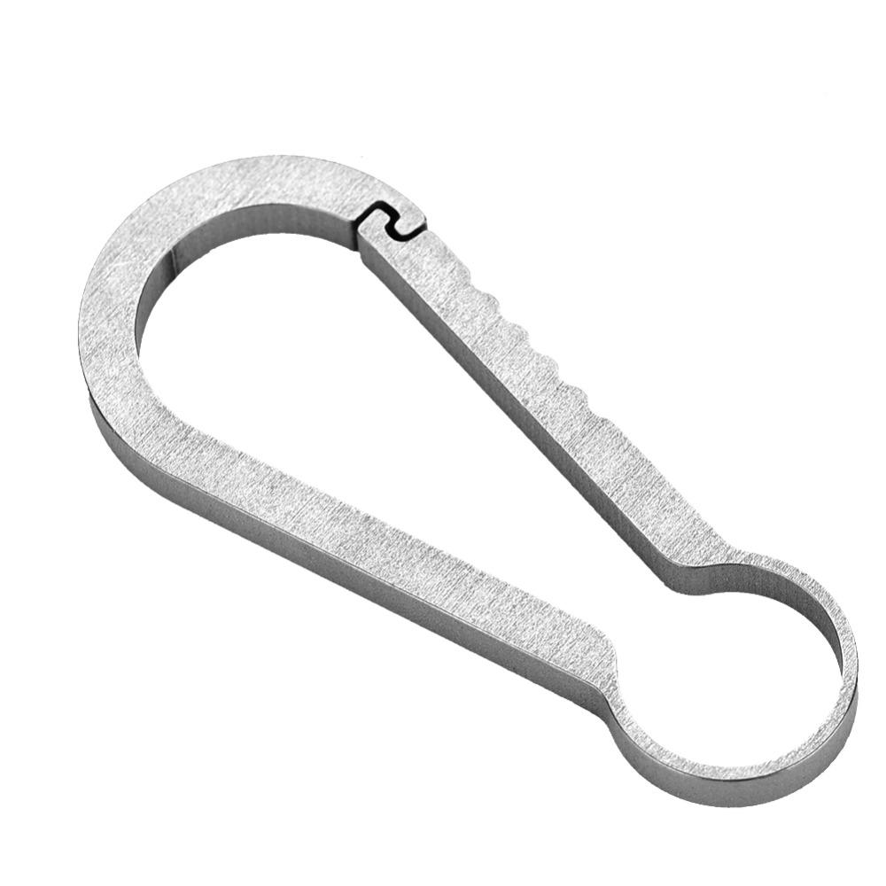 Titanium Alloy Carabiner Keychain Heavy Duty Key Organizer Durable Key Ring Outdoor Sports