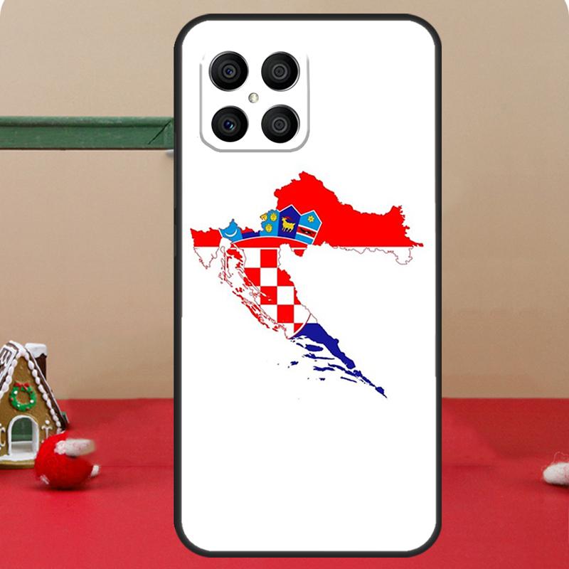 Чехол с флагом Хорватии для Honor Magic 6 7 8 Pro Honor 400 200 70 90 Lite X8c X8b X9a X9b X9c X9d Win RT Чехол