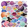 60 Universe Planet Asteroid Graffiti Stickers Window Notebook Water Cup Trolley Case Personalized Waterproof Stickers