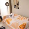 Large Leaf Sofa Cover Mat Throw Blanket Living Room Houndstooth Sofa Couple Position Modern Throw Camping Picnic Blanket