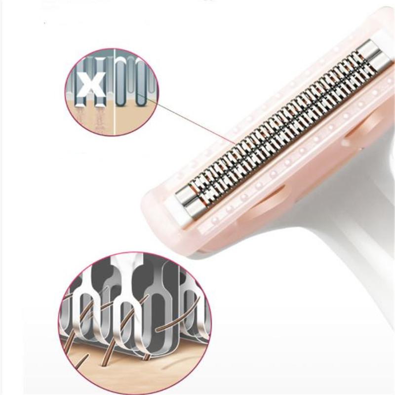 Портативный электрический эпилятор для удаления волос на теле для девочек, бритва для частной зоны, машинка для стрижки лобка, женский эпилятор для ног, женский триммер для стрижки линии бикини