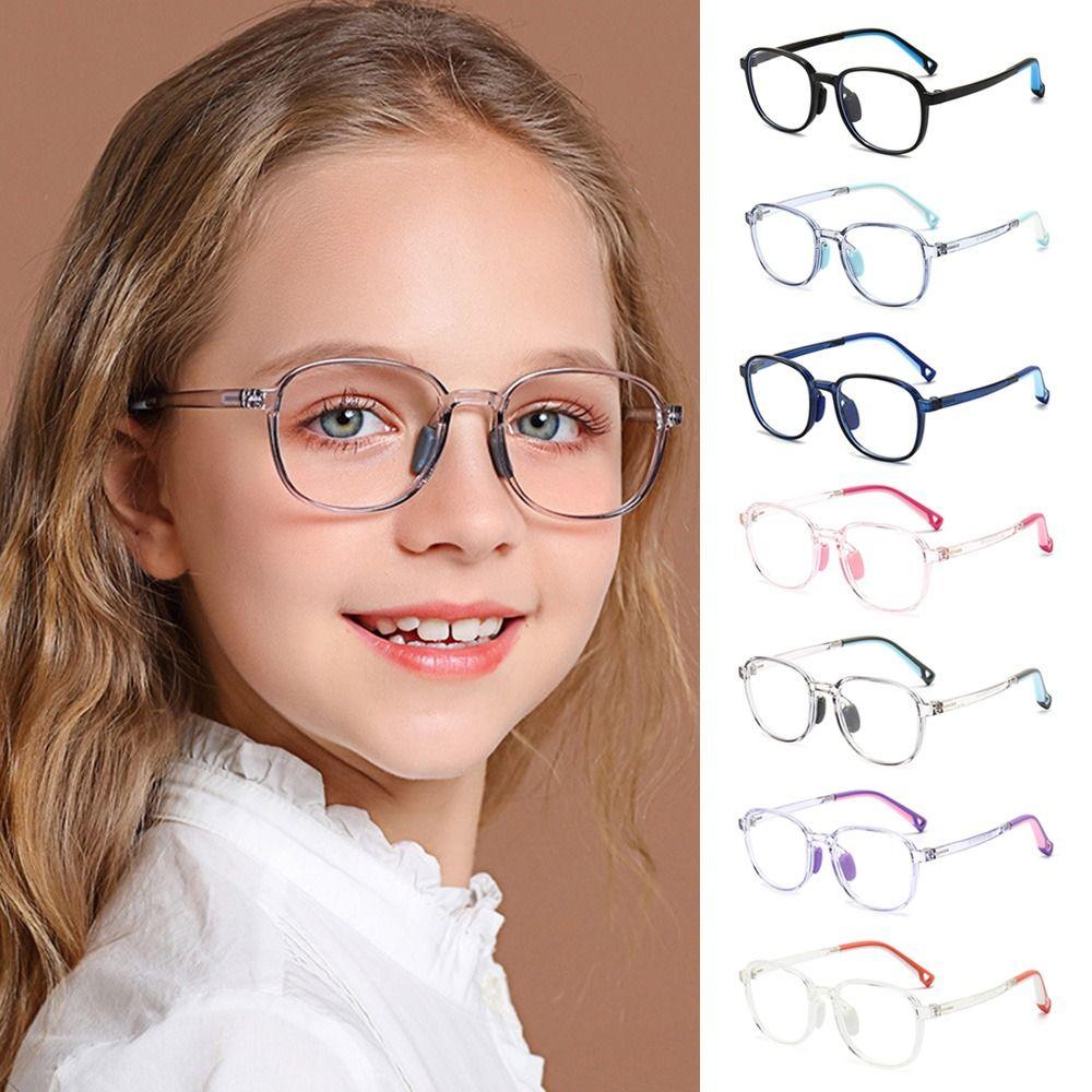 Anti-blue Light Kids Glasses TR90 Ultra Light Frame Comfortable Eyeglasses Children Boys Girls