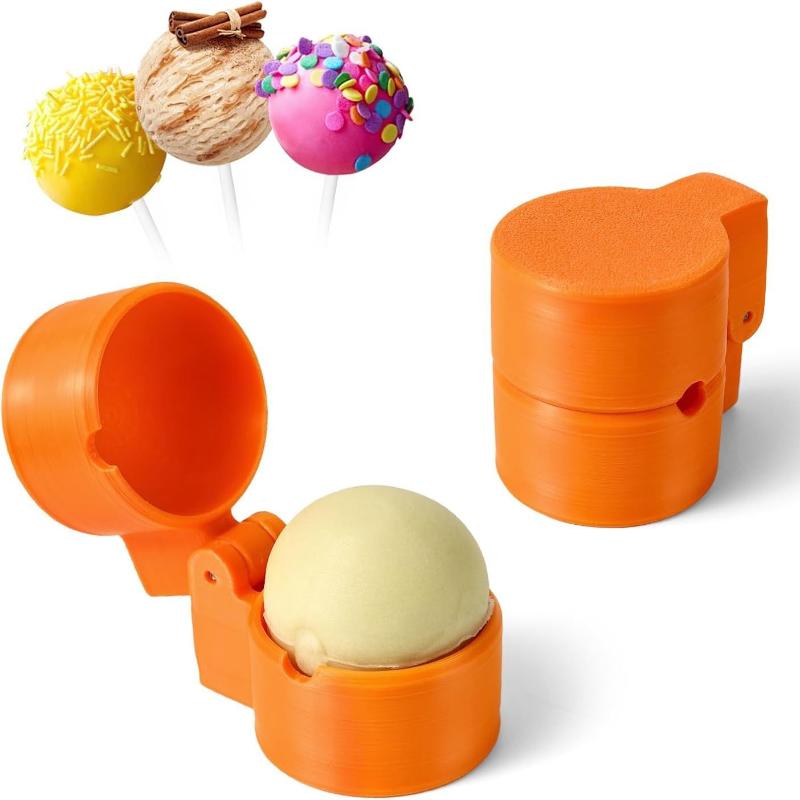 Orange Round Cake Pressing Shaping Mold 3D Printed Plastic Ball Pastry Chocolate Baking Frame Tool For Parties Weddings Desserts