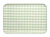 TATSU-CRAFT ST Luncheon Tray, Large, Milky Check, Green, Dishwasher Safe, Stylish Plastic Tray, Large, Small, Deep, Square, Rectangular, Western or