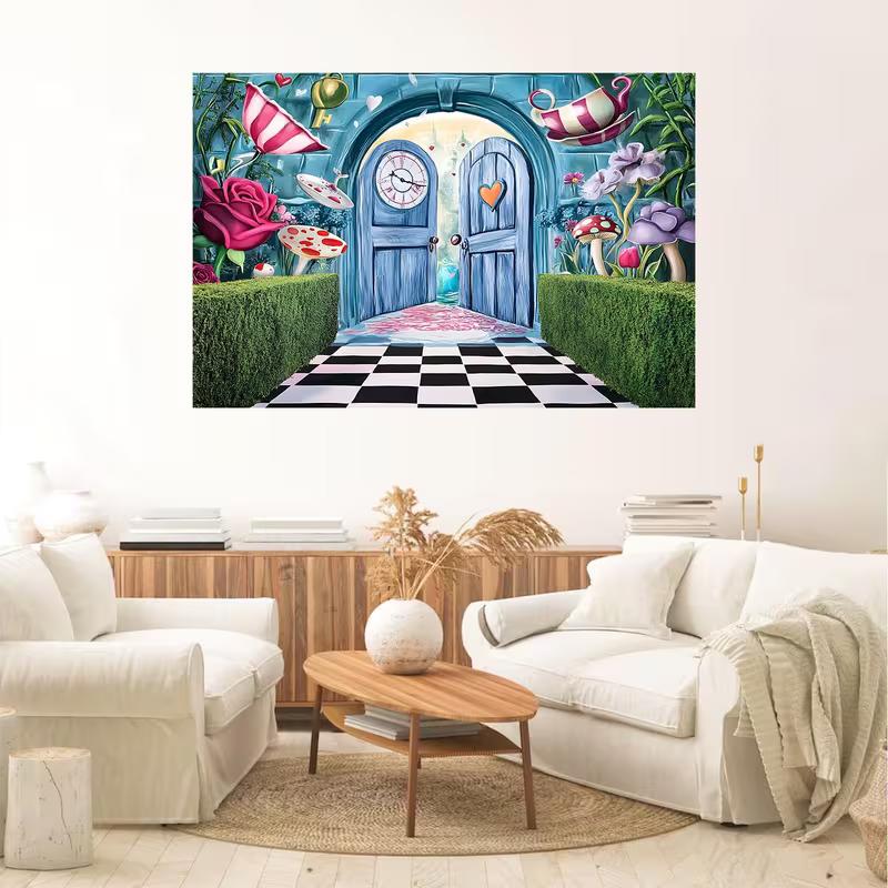 2D Enchanted Wonderland Doorway Background for Cosplay & Storytime Photos