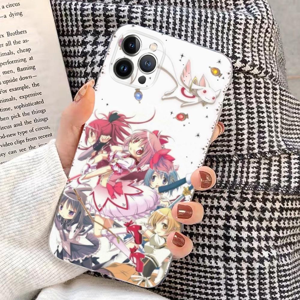 Чехол для телефона Puella Magi Madoka Magica для iPhone 16 15 14 13 12 Mini 11 Pro XS Max X XR SE 6 7 8 Plus Мягкий силиконовый чехол
