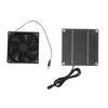 Solar Panel Fan Kit Monocrystalline Silicon 2200RPM Solar Exhaust Fan with Protective Cover for