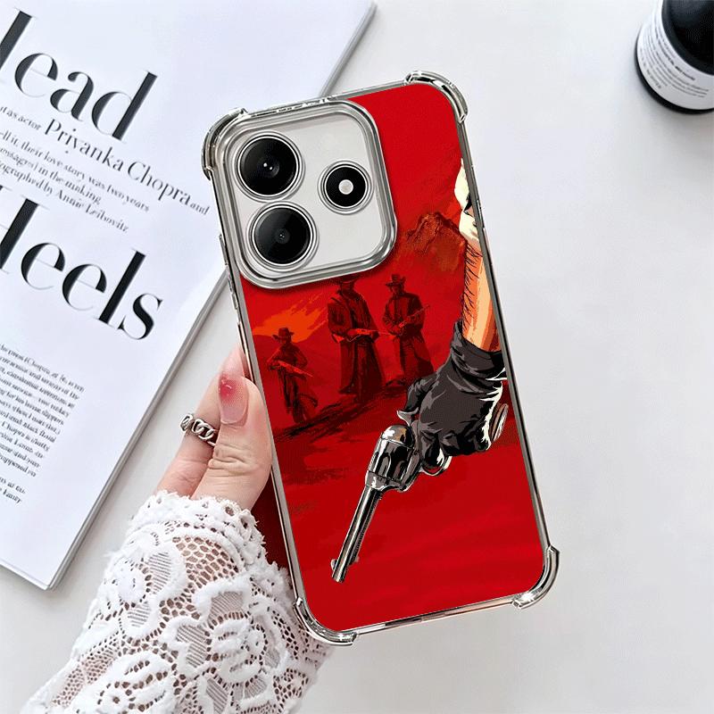 Мягкий чехол для телефона Red Dead R-Redemption для Xiaomi Redmi Note 14 15 Pro Plus 13 12 11S 11T 5G 10 9S 9 Покрытие Защита от падения Fundas