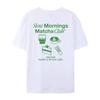 Women Back Print Matcha Club T Shirt Loose Y2k Streetwear Graphic Tee Cute Matcha Lover Shirt Fashion Foodie Top Unisex Clothing