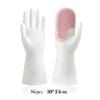 1PAIR Non-slip Dishwashing Gloves Waterproof Cleaning Gloves  for Household Kitchen Washing