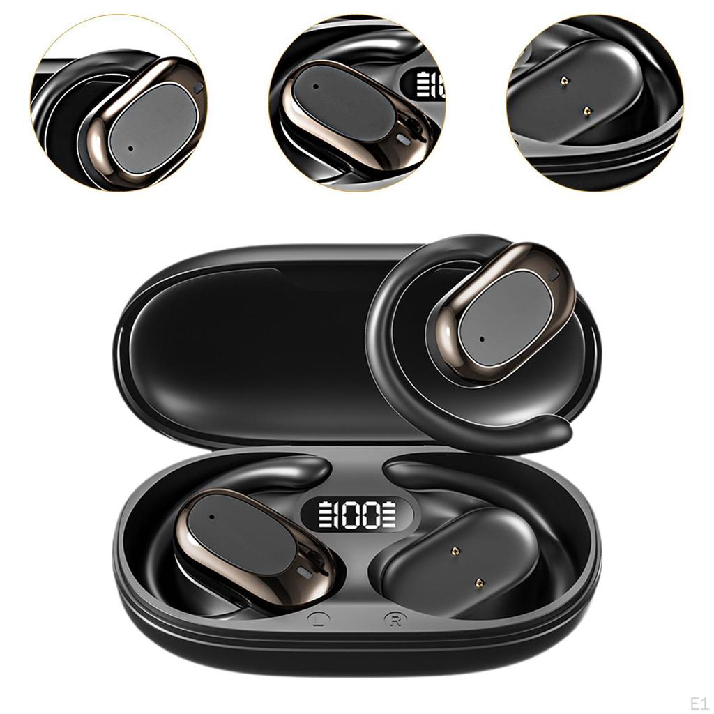 Переводчик Наушники-вкладыши с открытым ушным крючком, перезаряжаемые, Bluetooth 5.4, Наушники-переводчики для