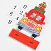 Santa Claus Santa Calendar Ornaments Wooden Car Wooden Ornament Christmas Advent Calendar  Home