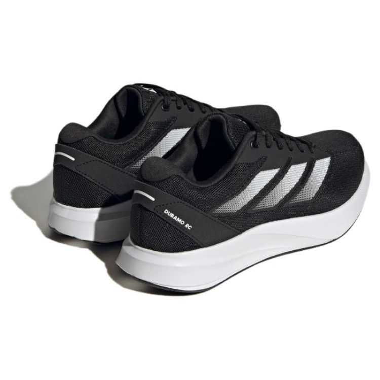 adidas Duramo Rc Модные Удобные Сетчатые Поддерживающие Низкие Тренировочные Кроссовки для Спринта и Бега Женские кроссовки Черно-белые ID2709