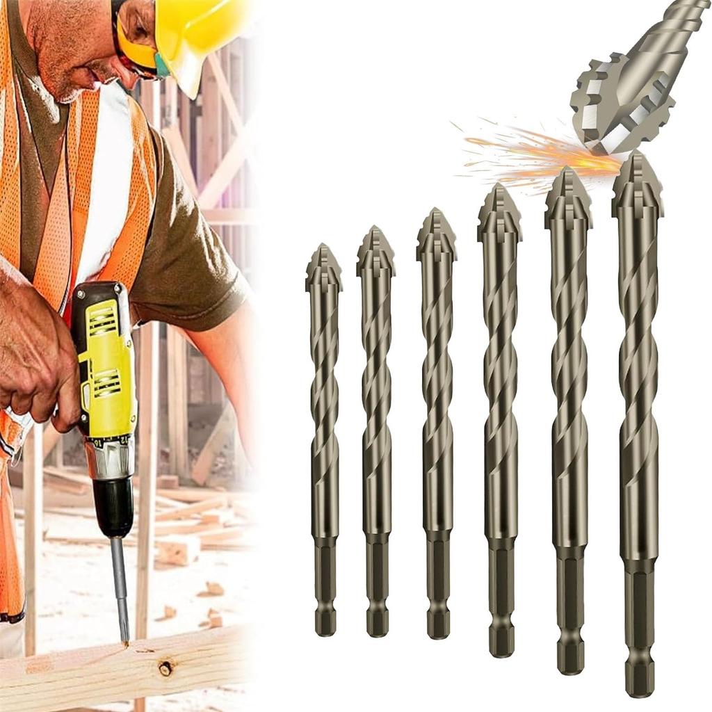 New Four Slot Serrated Eccentric Drill Bit, Efficient Drill Bit And Tap Kit, Titanium Coated Design Drill Bit, Multifunctional Drill Bit Kit