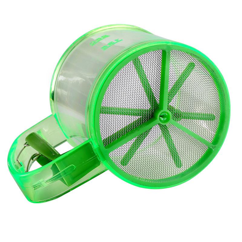 1 шт. Антипригарные Инструменты для Выпечки Полуавтоматическое Сито для Муки Прозрачное С Дизайном Ручного Нажатия Кухонный Фильтр-Экран Сито для Муки