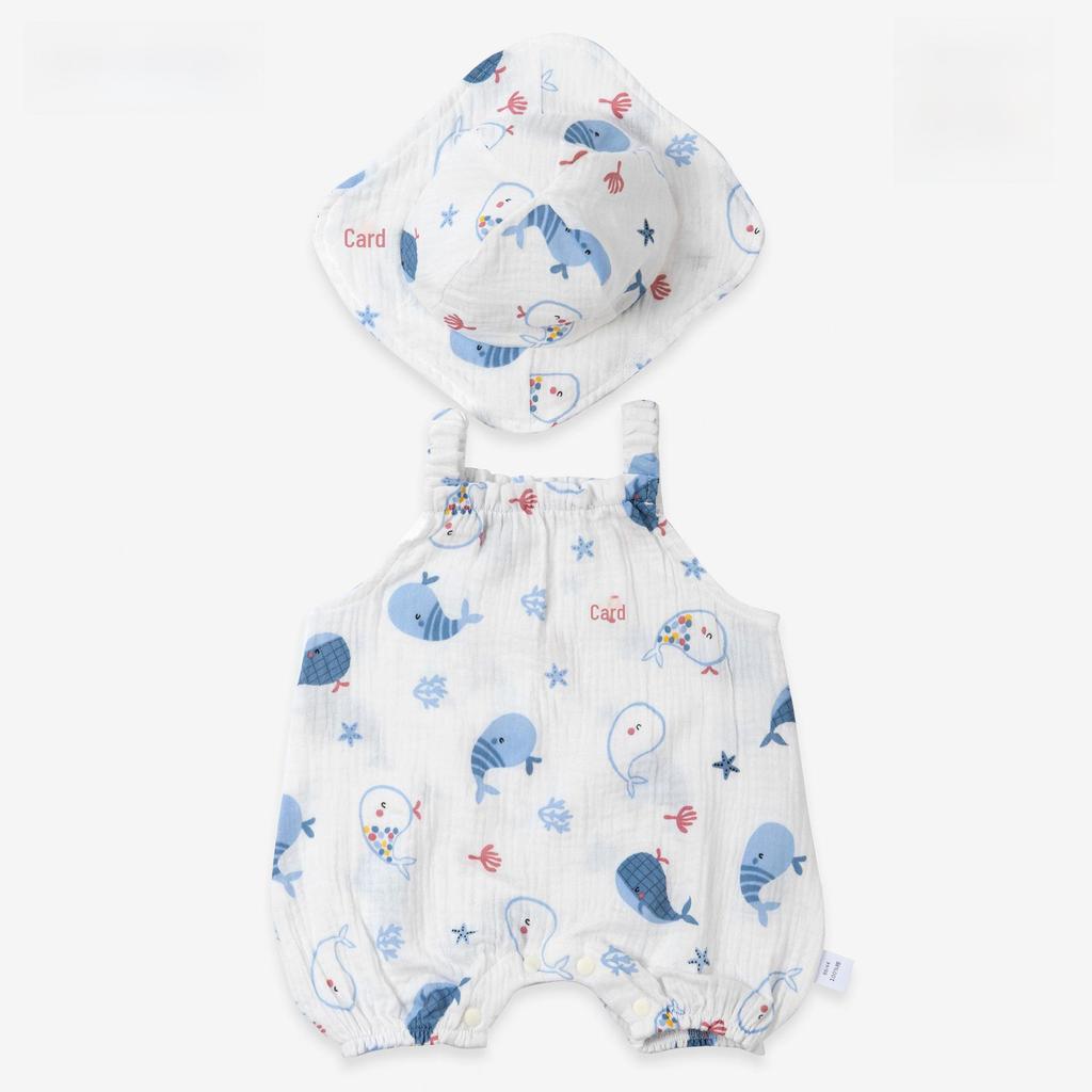 Тщательно отобранная летняя детская одежда: Подтяжки, комбинезоны, комбинезоны, марля, безрукавки для мальчиков и девочек