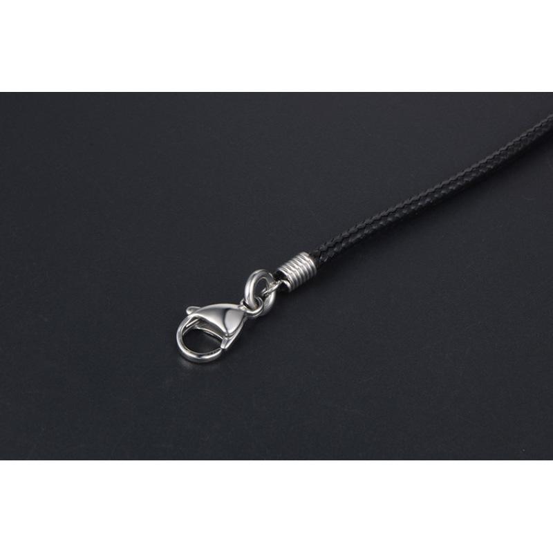 Простое черное плетеное льняное ожерелье из восковой веревки, мужское ожерелье, цепочка в корейском стиле