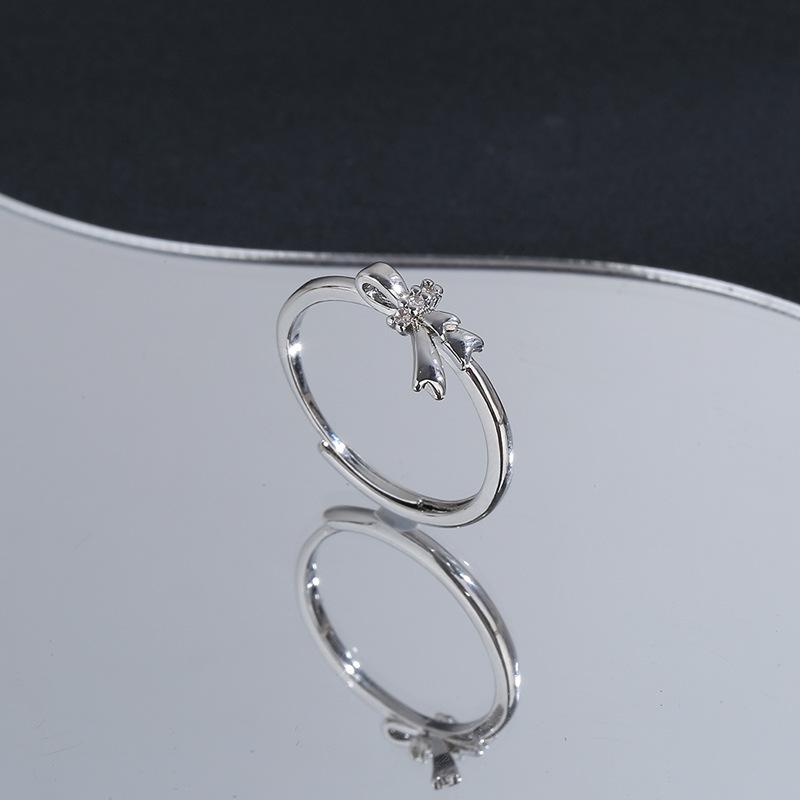 Lindon Classic Copper Alloy Zircon Ring Ladies Jewelry Wedding Promise Party Gift