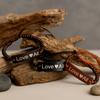 Coco Slogan Bangle – LoveAll, One Coconut Wood Bracelet
