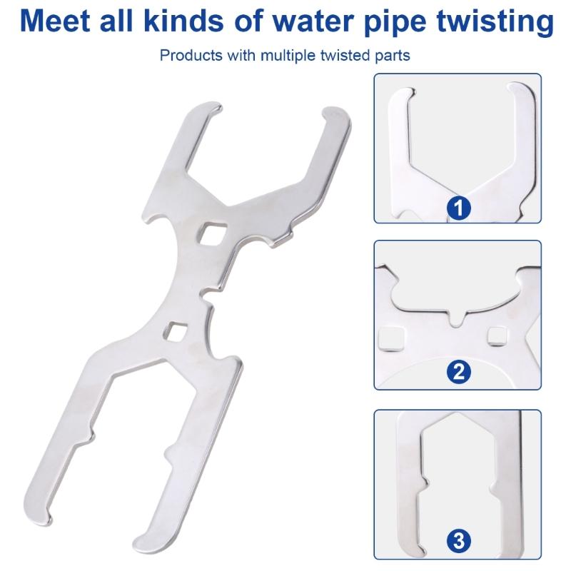 Sink Wrench Plumbing Tool Sink Strainer Wrench for Metal Slip Joint Nuts Lock Nuts Slip Joint Wing Nuts
