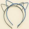 12pcs/set Girls Cat Ear Headbands Matte Cat Ears Headband Plastic Teeth Hairbands Family Decoration Party Hair Accessories