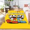 1Pc Cuphead Mugman Adventure Rug, Office Carpet Indoor Outdoor Doormat, Non-Slip Soft, Living Room, Christmas Halloween Gift M929369