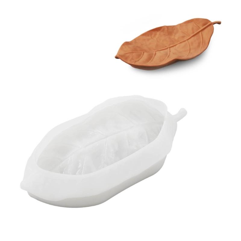 Формы для подставок для украшений, Формы для подносов для украшений, Формы для литья из смолы в форме листьев, Силиконовые формы для изготовления подносов своими руками