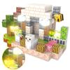 Магнитный набор игрушек Minecraft со светодиодной подсветкой для обучения, строительства, игры, подарок для детей