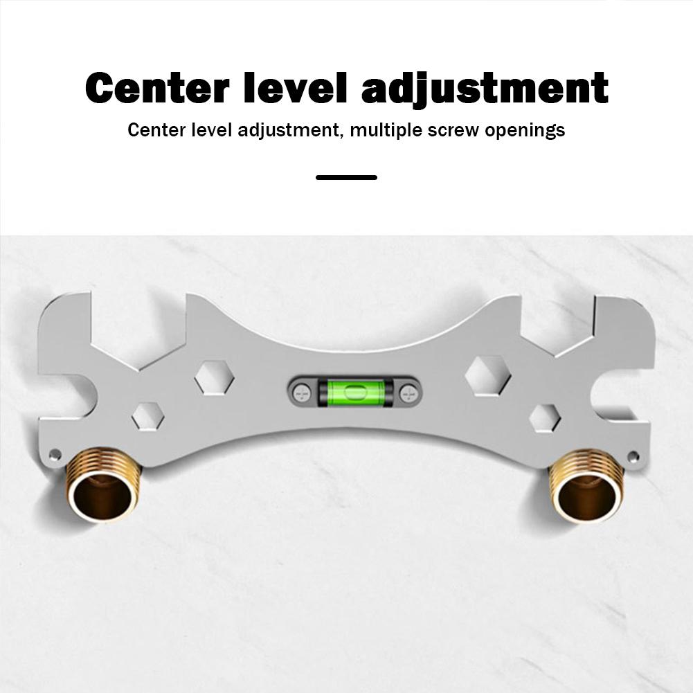~ Многофункциональный ключ с уровнем из нержавеющей стали для ванной комнаты и душа