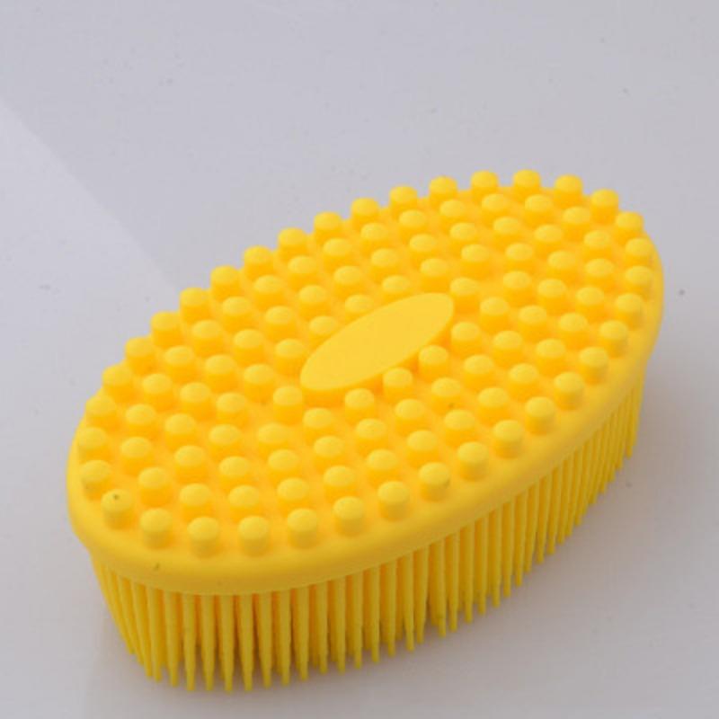 Силиконовая щетка для младенцев, детская массажная щетка для ванны, сенсорная щетка для ванны, мягкая щетка для ванны с волосами