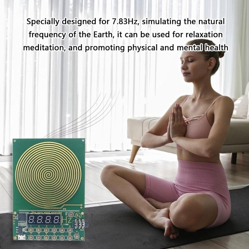 Plugs and Play Schumann Waves Generator Without Shell for Computer and Office Setups Adjustable Frequency Output