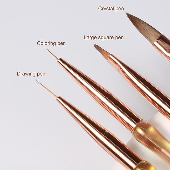 Универсальная ручка для дизайна ногтей создает потрясающий цветочный дизайн, гибкий дизайн, УФ-ручка для маникюра, женские аксессуары