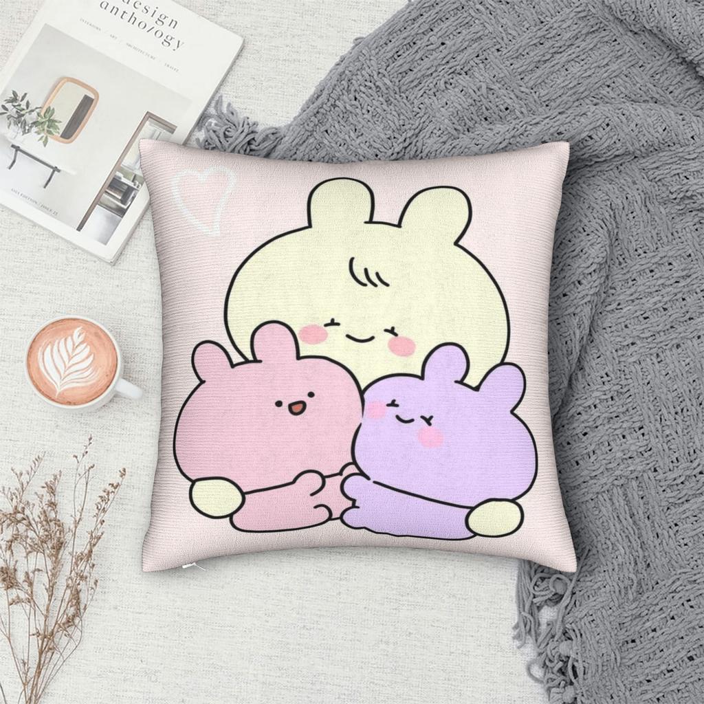 Asamimichan and Anemimi Printed Pillowcase Cushion Cover Throw Pillow Cover Warm Living Room Decorations Square Multi-Size