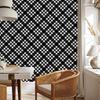 Wallpaper Black and white checkered graphite and gray 50x1000