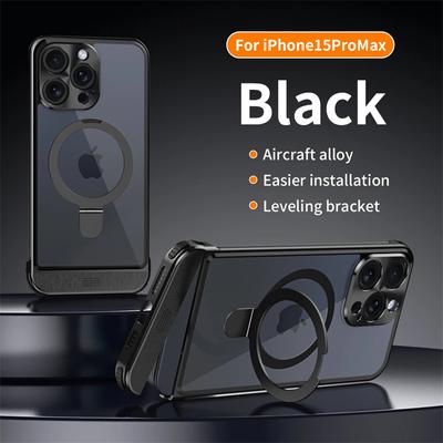 Роскошный металлический алюминиевый чехол для iPhone 15 14 13 12 Pro Max безободковый ароматерапевтический бампер автомобильный магнитный беспроводной зарядный чехол для телефона