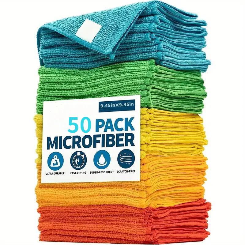 high qualityA of 50 Cleaning Cloths, Versatile And Absorbent | Towels for Removing Stains in Home, Kitchen, Living Room, Bedroom, Bathroom, And on